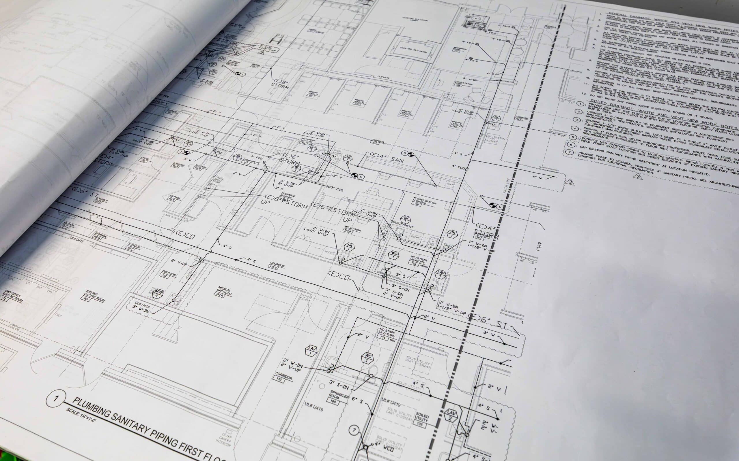 Mid Atlantic Construction Project Blue Prints